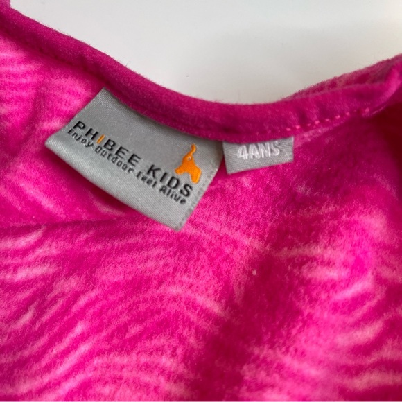 Phoebe kids Pink Snowsuit bibs pants Fleece - Picture 4 of 9